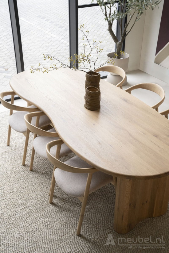 Eettafels Josh - 250cm - Naturel - 96202 – foto 10 – A-meubel
