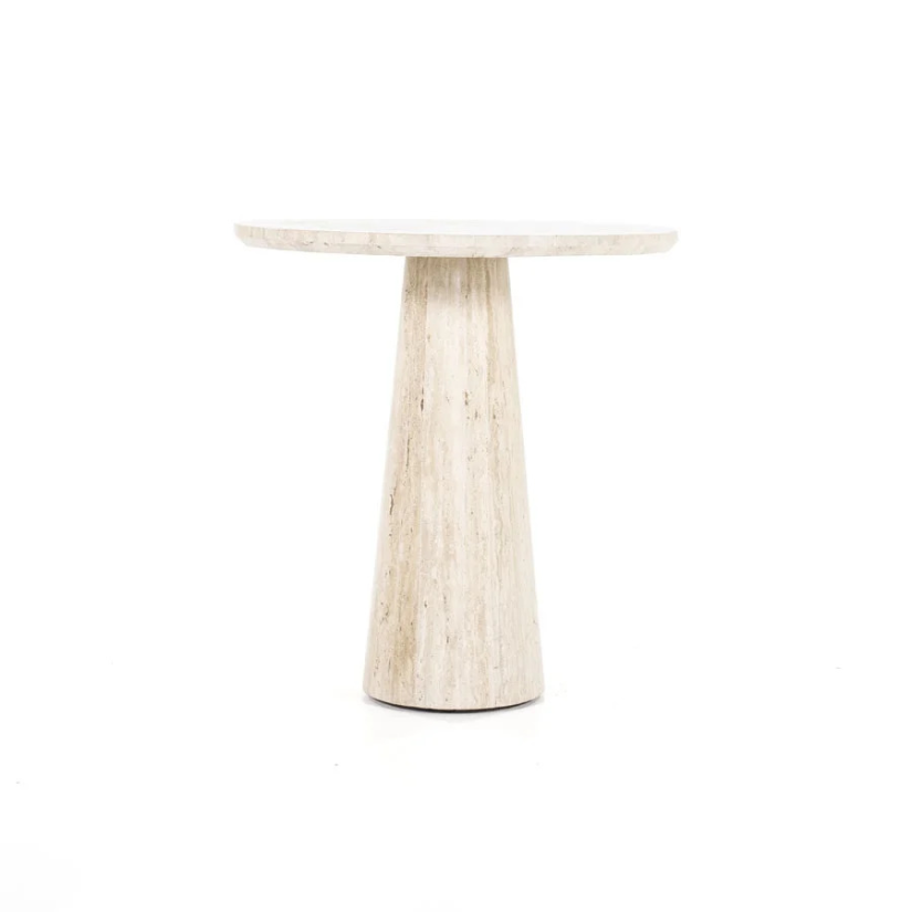 Eettafel Aime - 70cm - Beige - 95740 – A-meubel