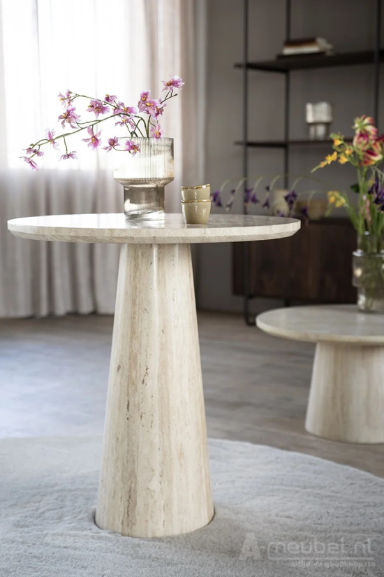 Eettafel Aime - 70cm - Beige - 95740 – foto 4 – A-meubel