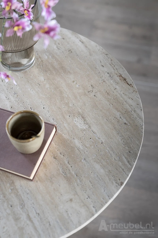 Eettafel Aime - 70cm - Beige - 95740 – foto 5 – A-meubel