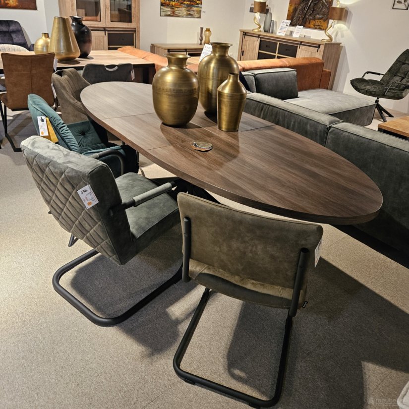 Eettafel Ovaal Uitschuifbaar Vaiana 180cm – foto 3 – A-meubel