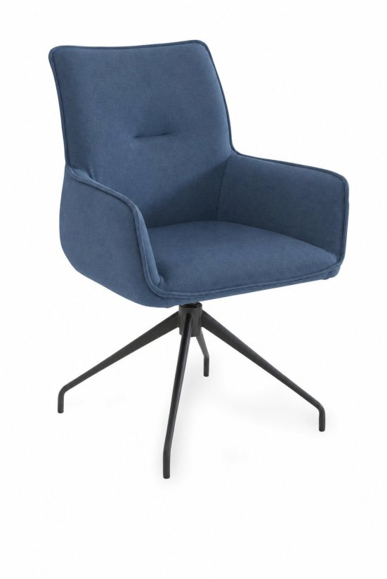 Elbrus Eetkamerstoel in blauw – kleurimpressie – A-meubel