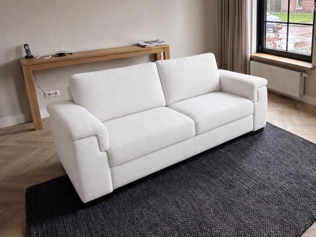 Elsen 2.5 Zits Bank in wit – kleurimpressie – A-meubel