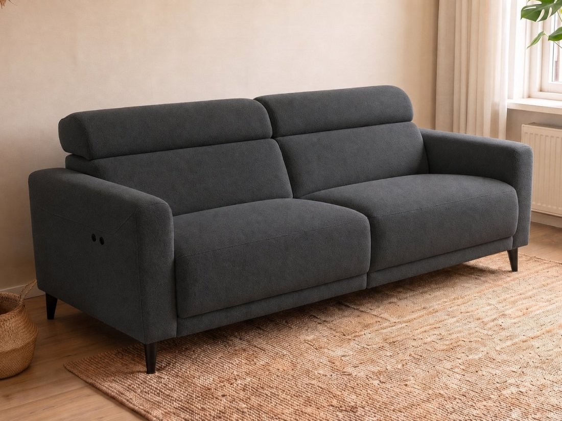 Enschede 2.5 Zits (Zonder Relax) in antraciet – kleurimpressie – A-meubel