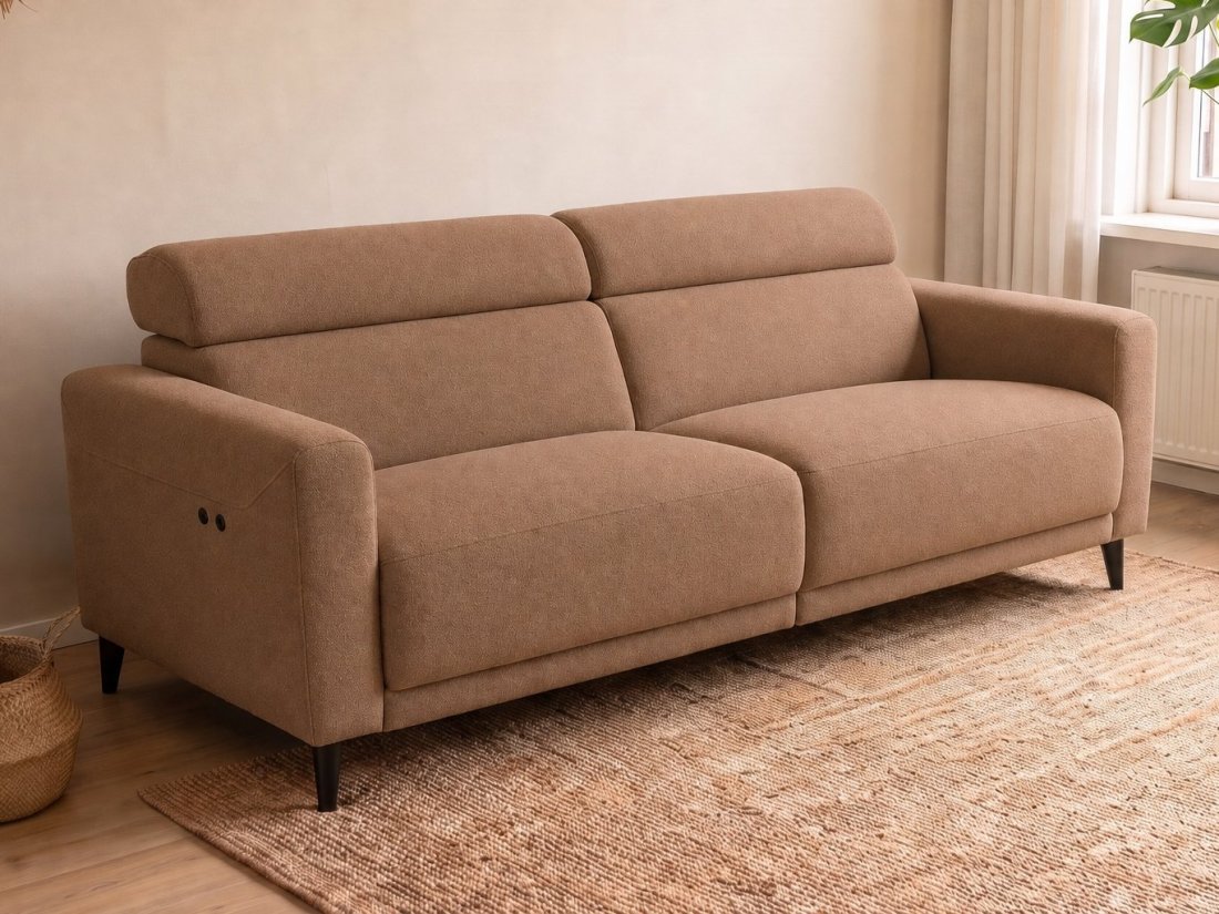 Enschede 2.5 Zits (Zonder Relax) in bruin – kleurimpressie – A-meubel