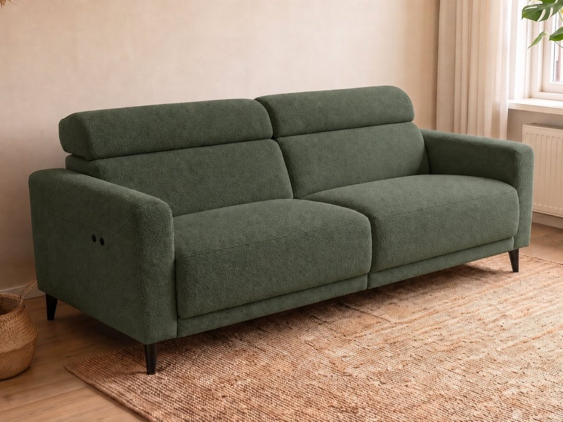 Enschede 2.5 Zits (Zonder Relax) in groen – kleurimpressie – A-meubel