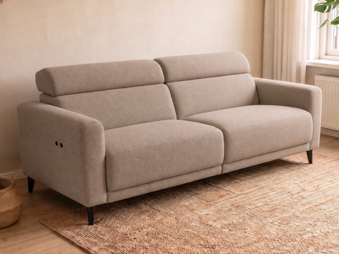 Enschede 2.5 Zits (Zonder Relax) in taupe – kleurimpressie – A-meubel