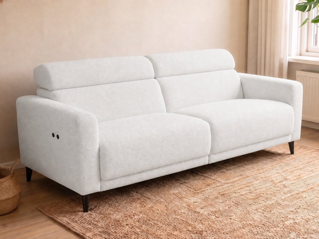 Enschede 2.5 Zits (Zonder Relax) in wit – kleurimpressie – A-meubel