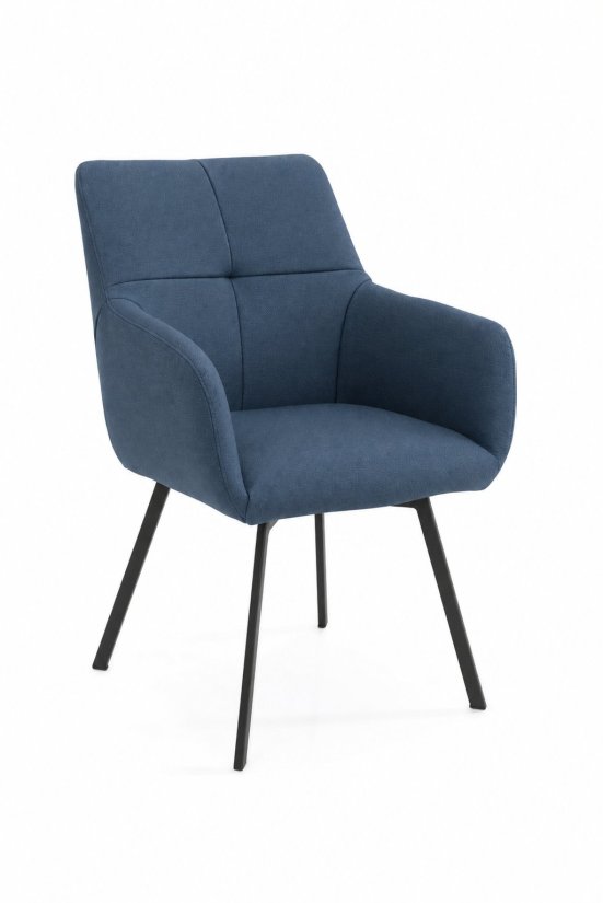 Etna Eetkamerstoel in blauw – kleurimpressie – A-meubel