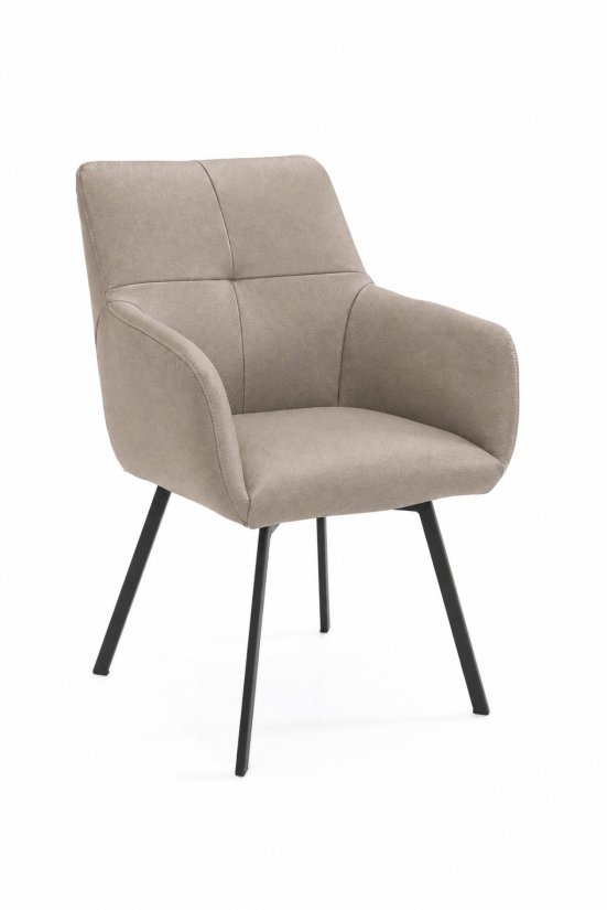 Etna Eetkamerstoel in taupe – kleurimpressie – A-meubel