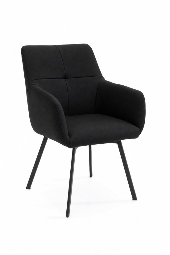 Etna Eetkamerstoel in zwart – kleurimpressie – A-meubel
