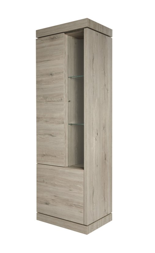 Kolomkast Glas Emmen Links 66cm – A-meubel