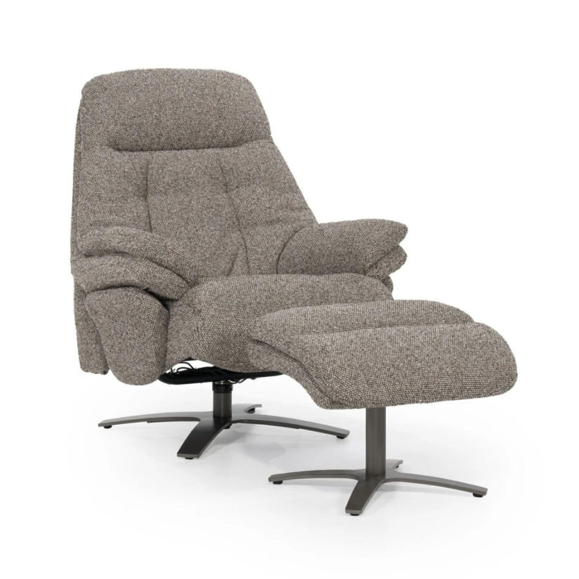 Fauteuil Caleb - Taupe Salerno - 96169 – taupe fauteuil – A-meubel