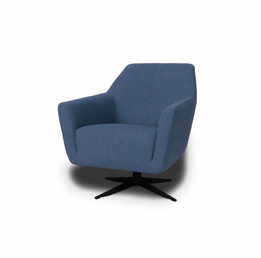 Fauteuil Floris in blauw – kleurimpressie – A-meubel