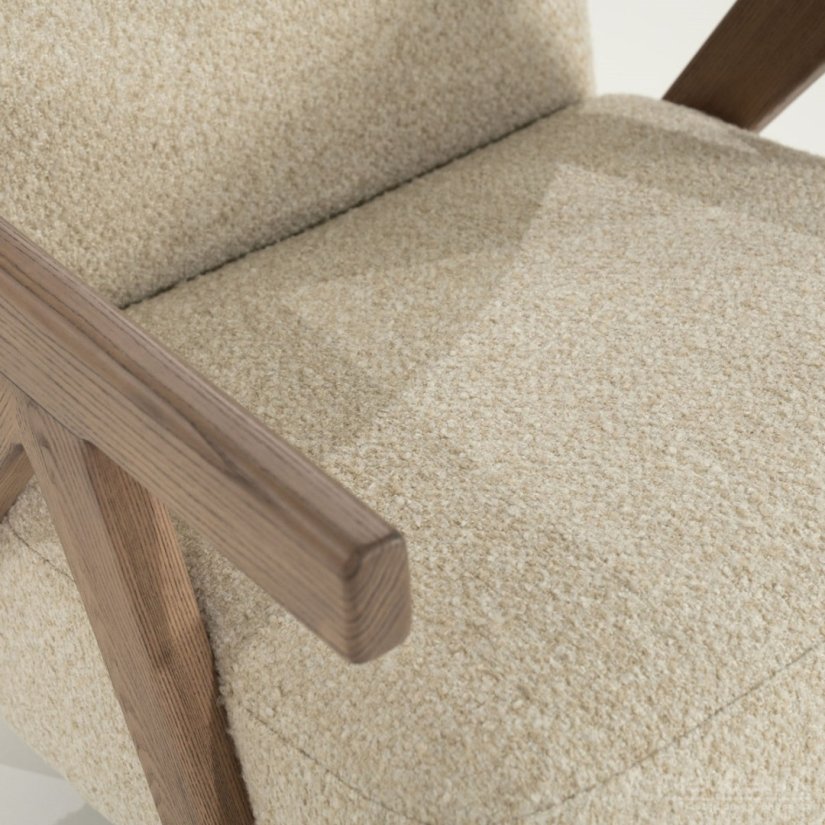 Fauteuil Francis - Beige Flou - 96316 68cm – foto 7 – A-meubel