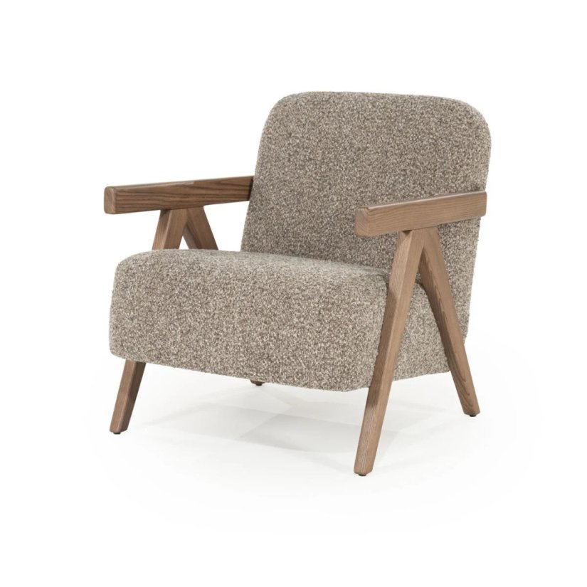 Fauteuil Francis - Taupe Flou - 96317 – taupe fauteuil – A-meubel