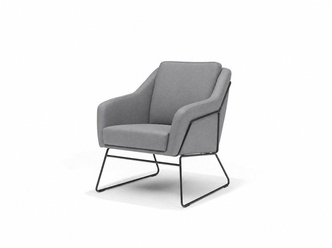 Fauteuil Grace in grijs – kleurimpressie – A-meubel