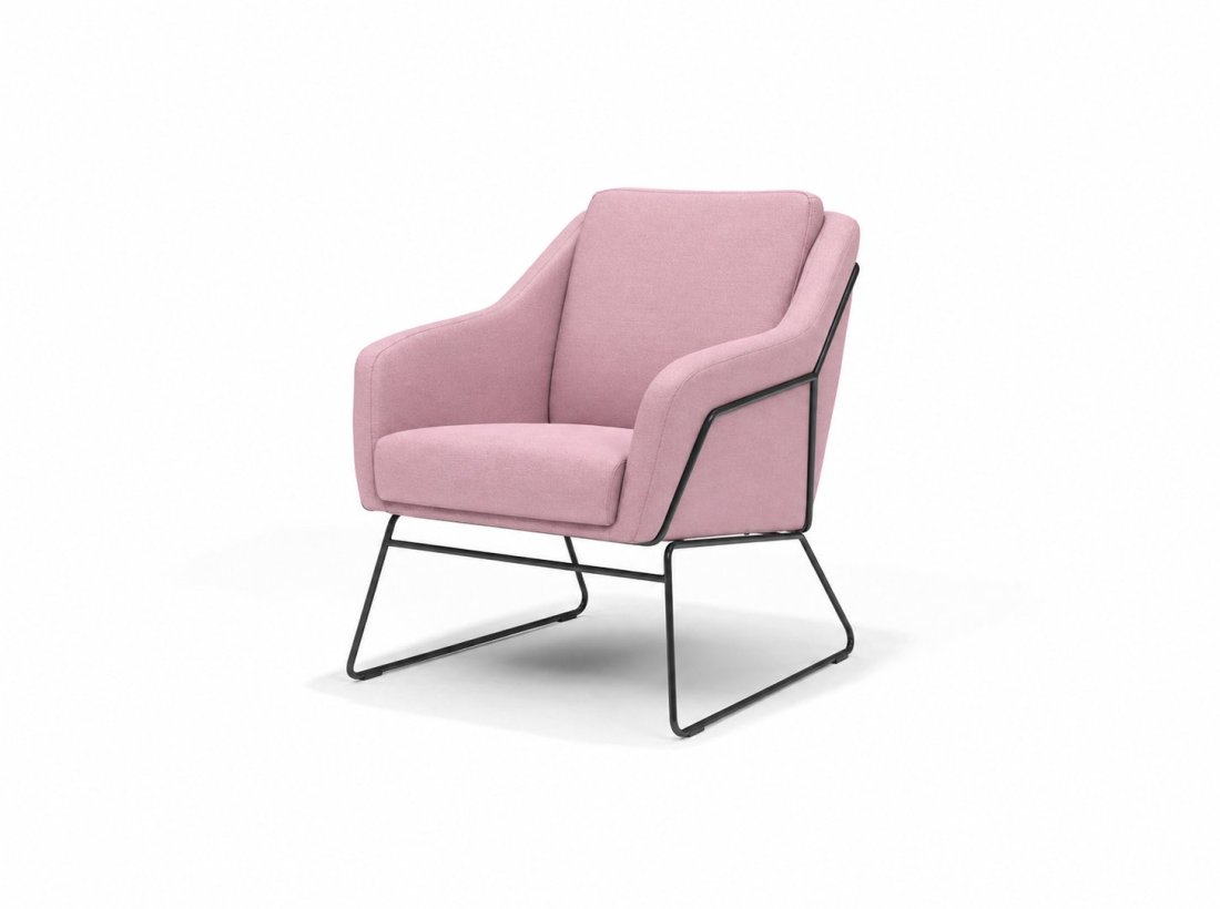 Fauteuil Grace in roze – kleurimpressie – A-meubel