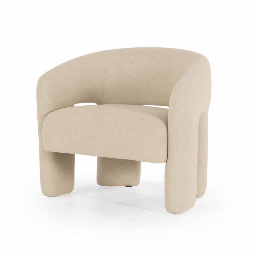 Fauteuil Hamilton - Beige Asti - 96252 in beige – kleurimpressie – A-meubel