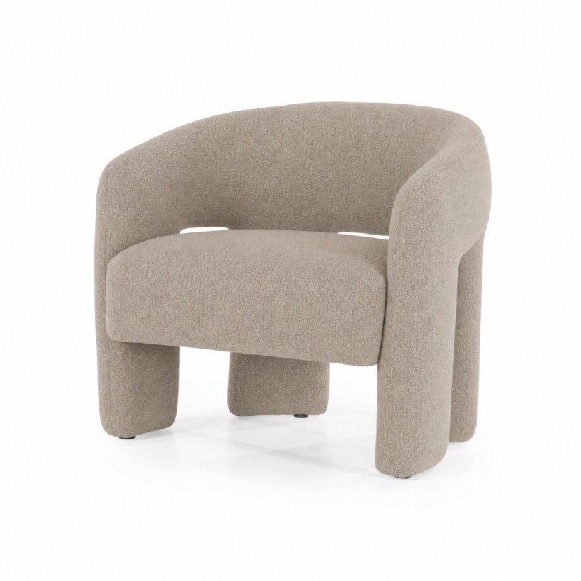 Fauteuil Hamilton - Taupe Asti - 96253 in taupe – kleurimpressie – A-meubel