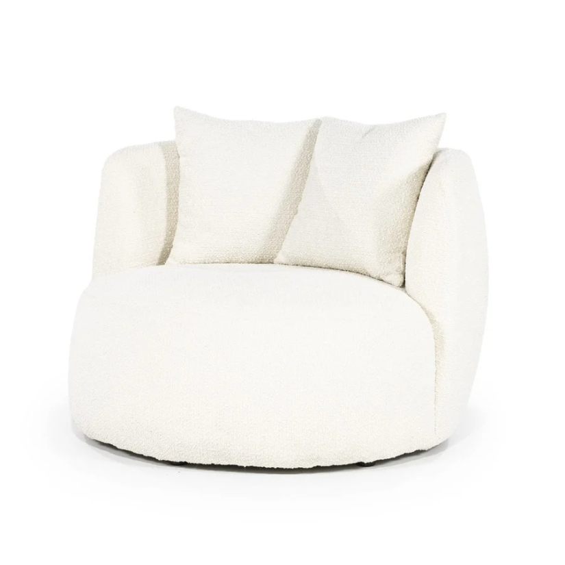 Fauteuil Louis met kussen - Beige Spark - 95804 105cm – foto 3 – A-meubel