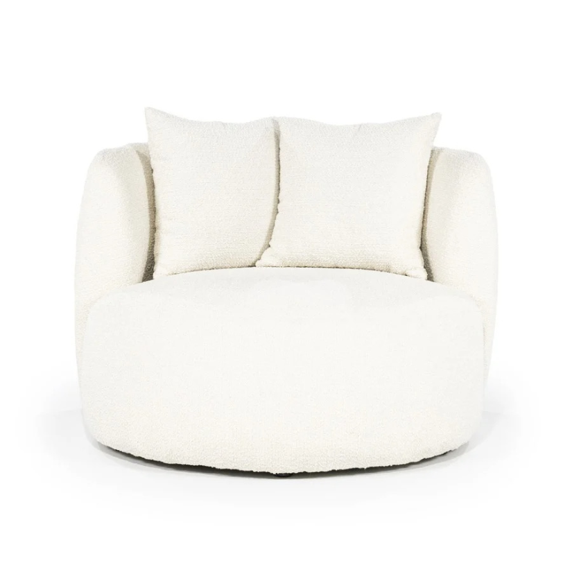 Fauteuil Louis met kussen - Beige Spark - 95804 105cm – foto 5 – A-meubel