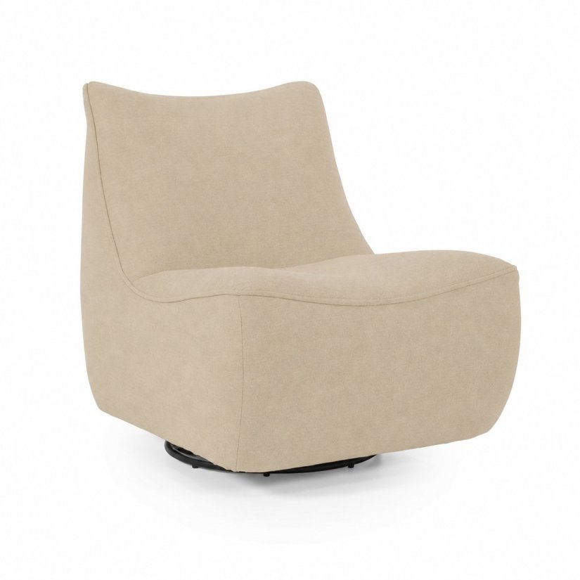 Fauteuil Loys - Beige Barkley - 96170 in beige – kleurimpressie – A-meubel