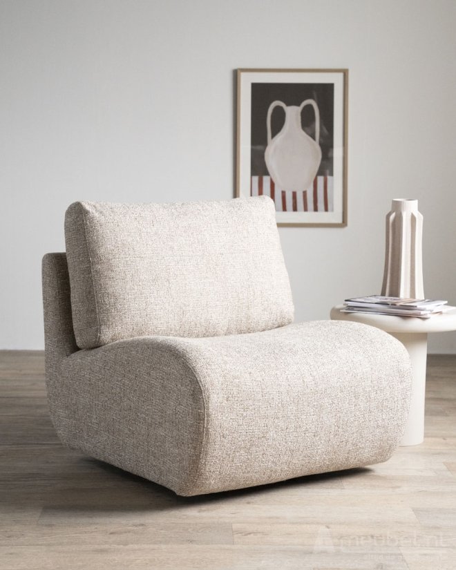 Fauteuil Lucia - Beige Donna - 96303 81cm – foto 2 – A-meubel