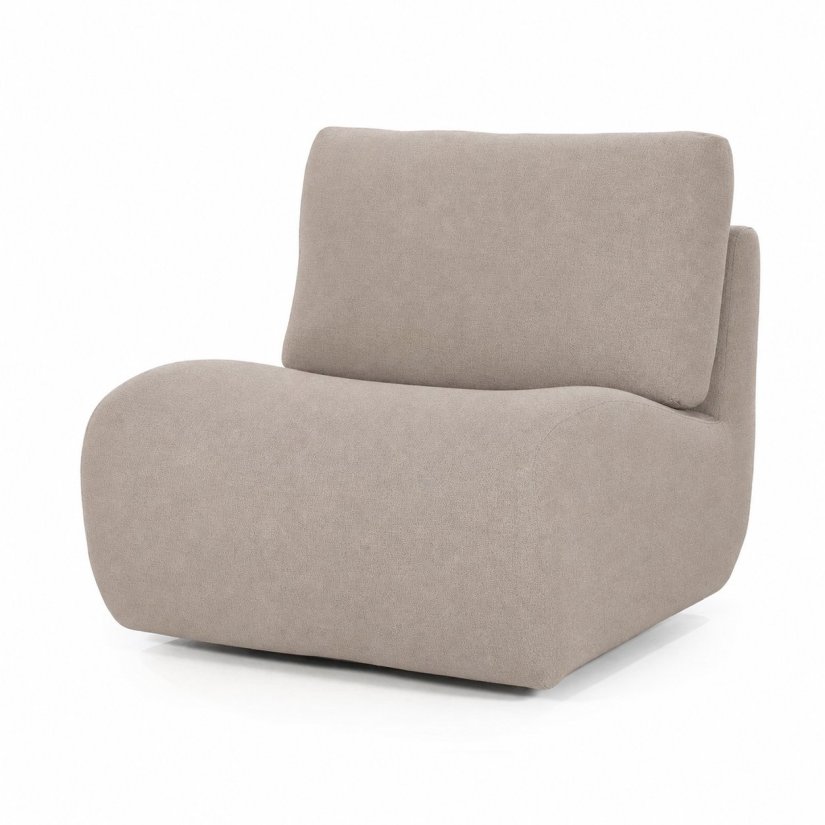 Fauteuil Lucia - Taupe Donna - 96304 in taupe – kleurimpressie – A-meubel