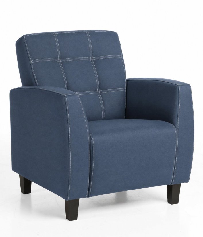 Fauteuil Luzern in blauw – kleurimpressie – A-meubel