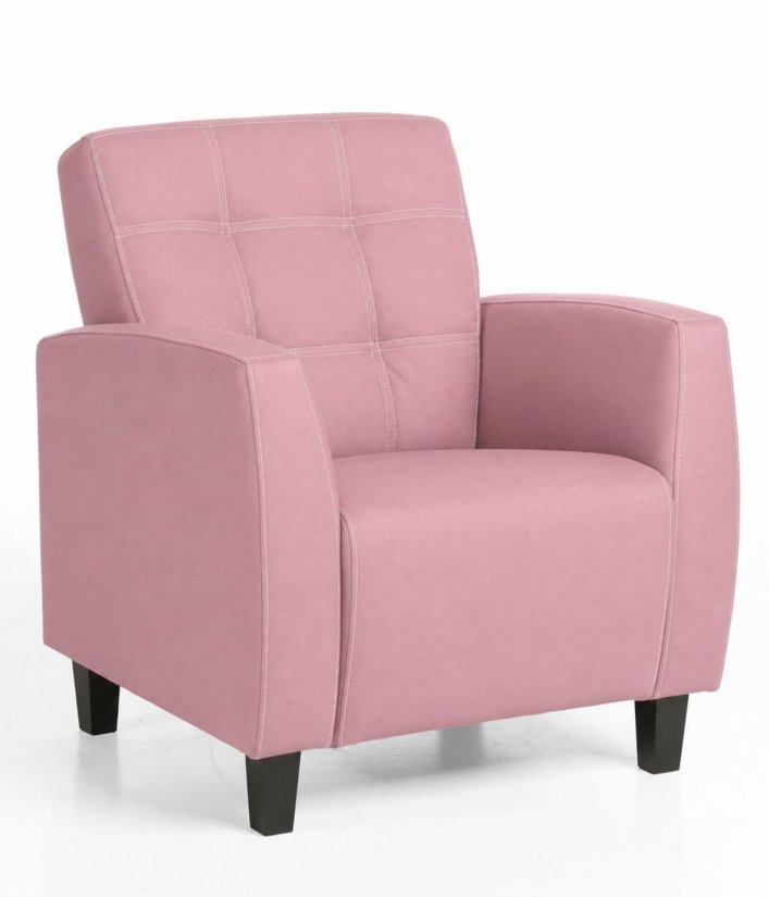 Fauteuil Luzern in roze – kleurimpressie – A-meubel