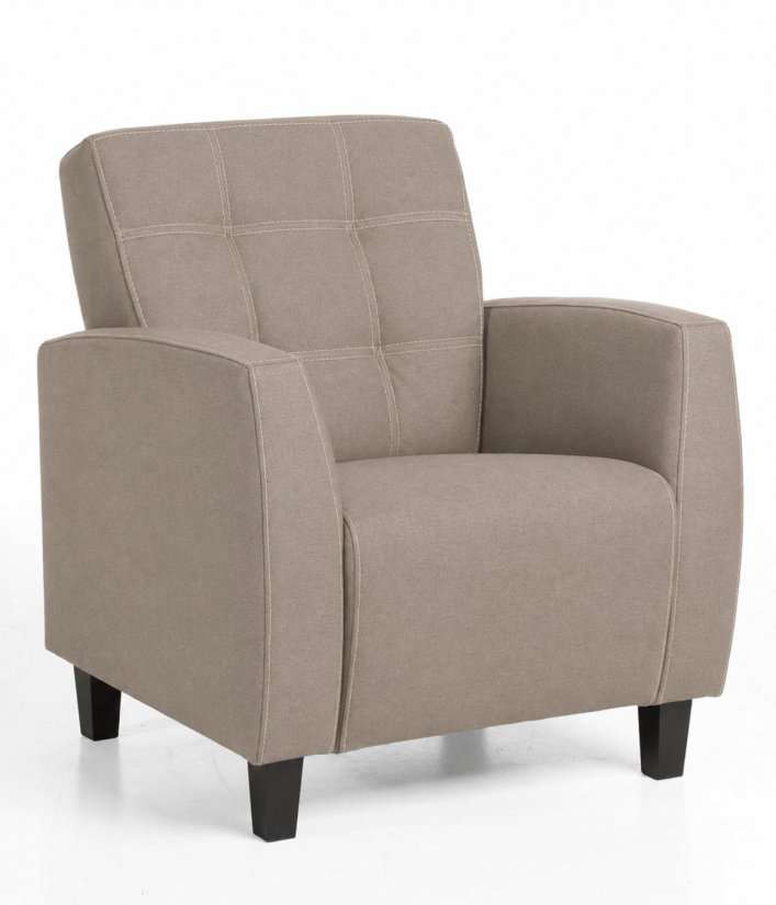 Fauteuil Luzern in taupe – kleurimpressie – A-meubel
