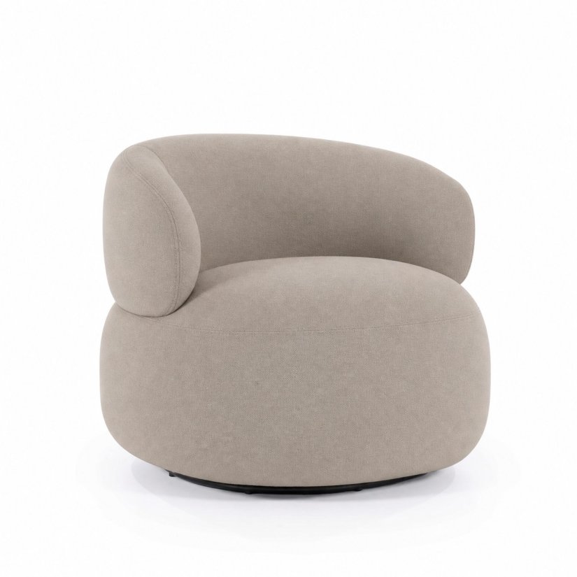 Fauteuil Maeve - Taupe Maywood - 96108 in taupe – kleurimpressie – A-meubel