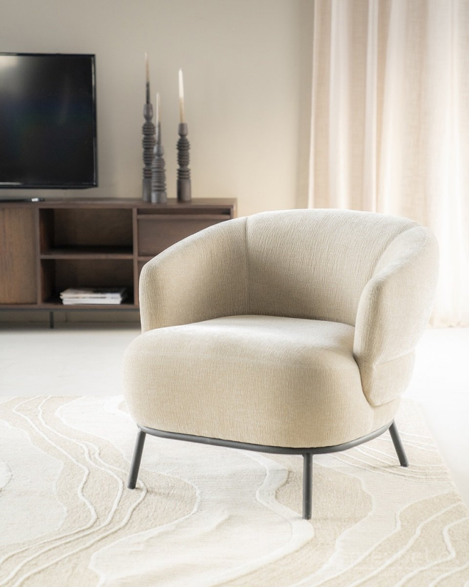 Fauteuil David -Taupe Safari - 95897 84cm – foto 2 – A-meubel