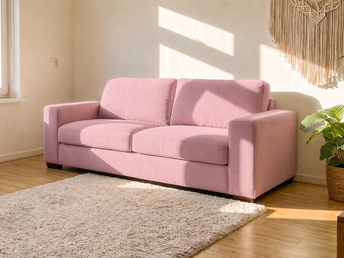 Follega 2 Zits Bank in roze – kleurimpressie – A-meubel