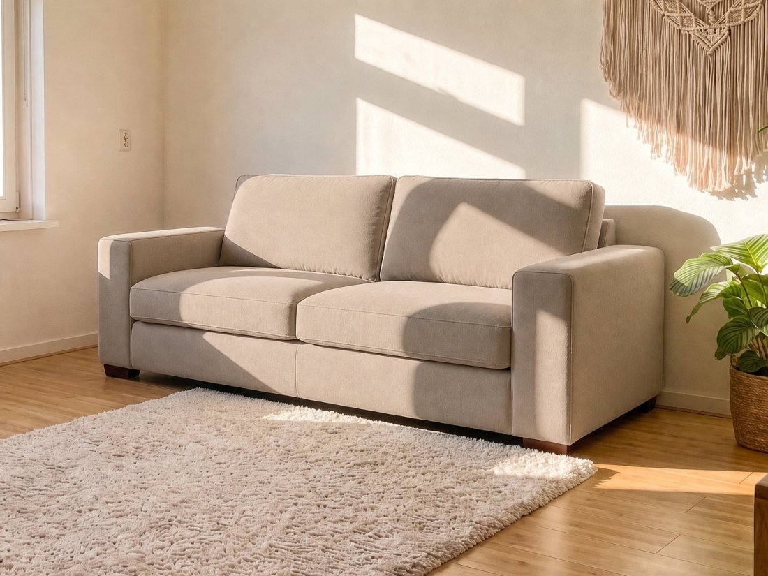 Follega 2 Zits Bank in taupe – kleurimpressie – A-meubel