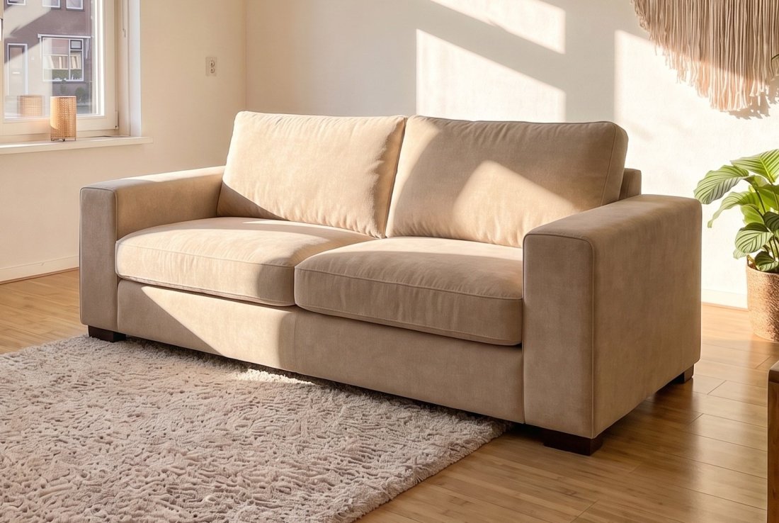 3 zits bank Follega 3 Zits Bank in beige – A-meubel