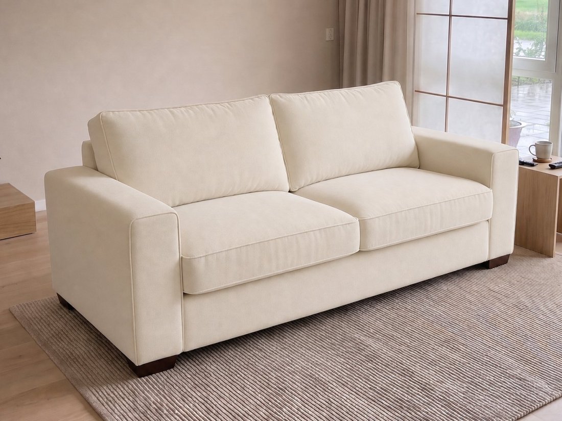 Frederiksoord 2 Zits Bank in creme – kleurimpressie – A-meubel