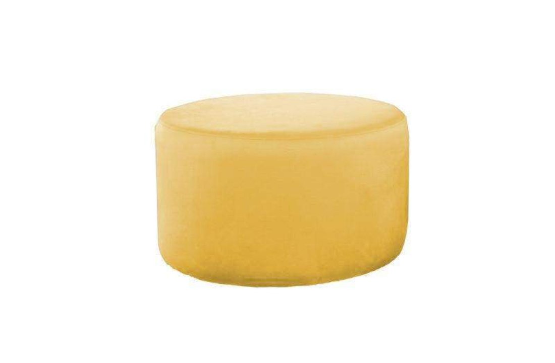 Poef Lexmond 47x47cm Geel – A-meubel