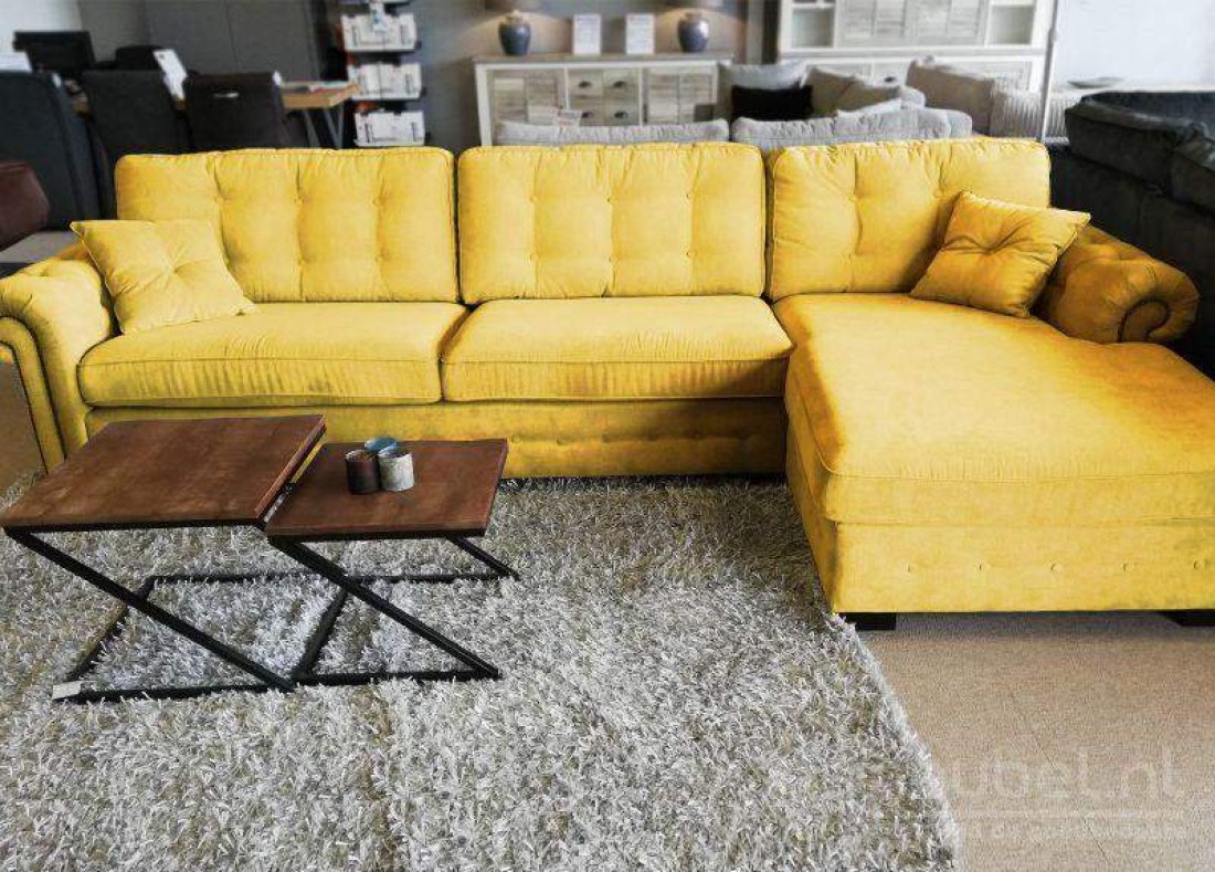 Groenveld Longchair  Geel – A-meubel
