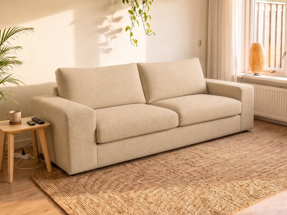 Gouda 3 Zits in beige – A-meubel