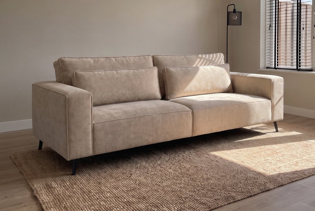 2-5 zits bank Groede 2.5 Zits in beige – foto 2 – A-meubel