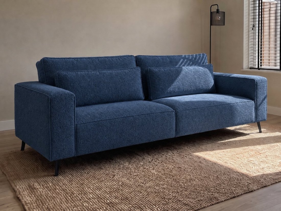 Groede 2.5 Zits in blauw – kleurimpressie – A-meubel