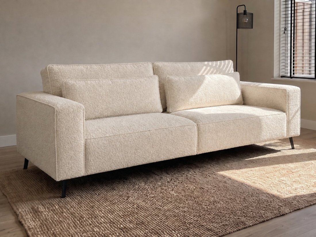 Groede 2.5 Zits in creme – kleurimpressie – A-meubel