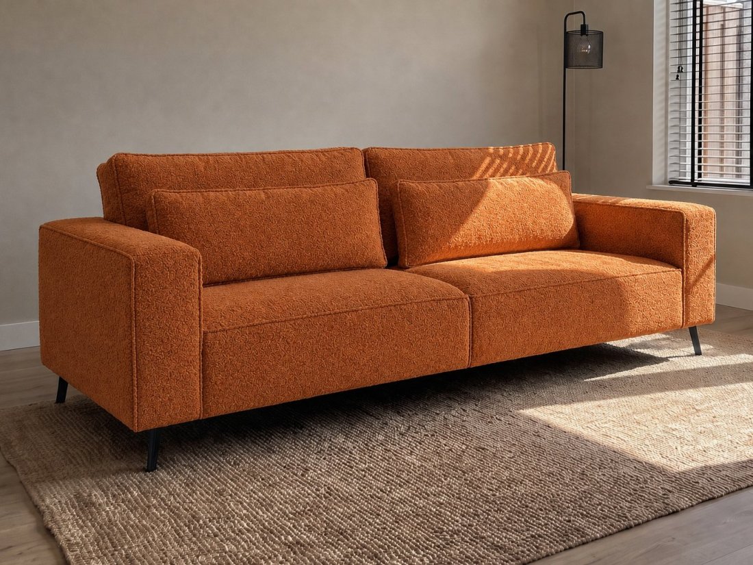 Groede 2.5 Zits in oranje – kleurimpressie – A-meubel