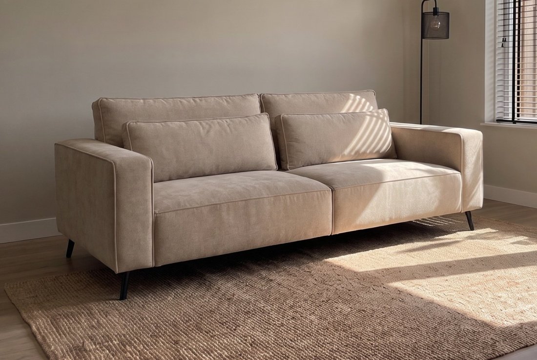 2 zits bank Groede 2 Zits in beige – foto 2 – A-meubel