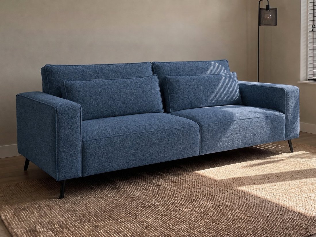 Groede 2 Zits in blauw – kleurimpressie – A-meubel