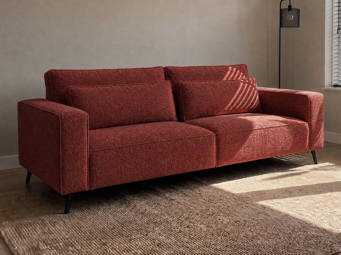 Groede 2 Zits in rood – kleurimpressie – A-meubel