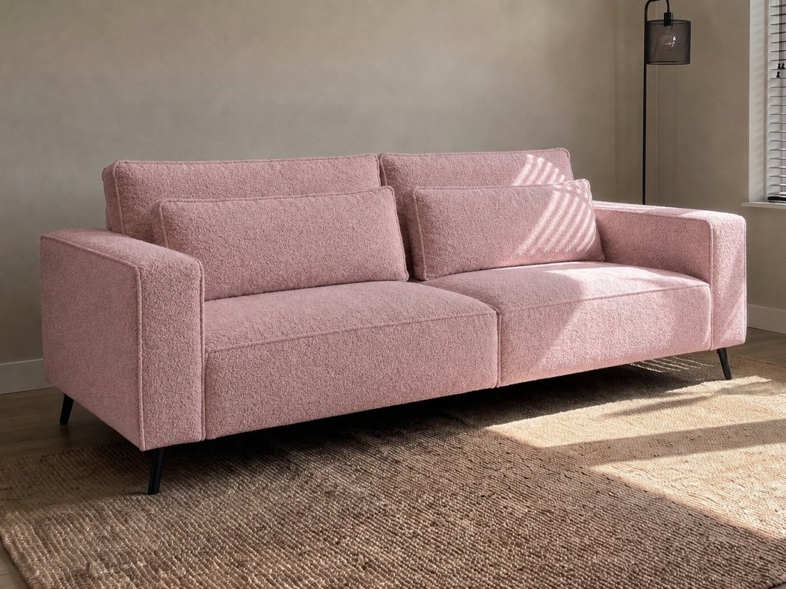 Groede 2 Zits in roze – kleurimpressie – A-meubel