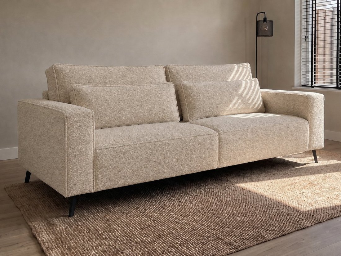 Groede 3 Zits in beige – kleurimpressie – A-meubel